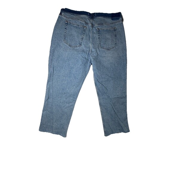 ABERCROMBIE & FITCH The Baggy Low Rise Jeans Women 33 16s Curve Love Light Blue - Picture 2 of 7